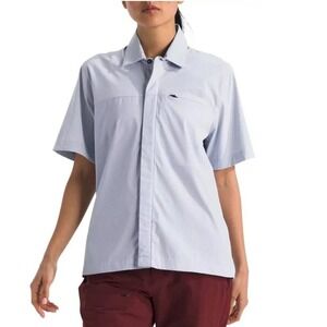 The North Face Women's Lightrange SS Shirt Mystic Haze Lavender Grey L NWT UPF